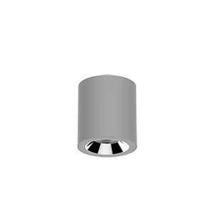Светодиодный светильник VARTON DL-02 Tube накладной 100х110 мм 12 Вт 4000 K 35° RAL7045 серый муар